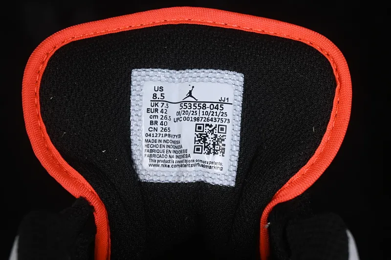 All categories Air Jordan Jordan series basketball shoes Air Jordan 1 Low G version pure original Air Jordan 1 Low AJ1 Joe 1 white gray black hook low-top retro cultural basketball shoes 553558-045